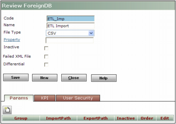 Adding Foreign Database Options